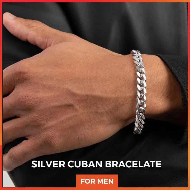 Silver Cuban Bracelete