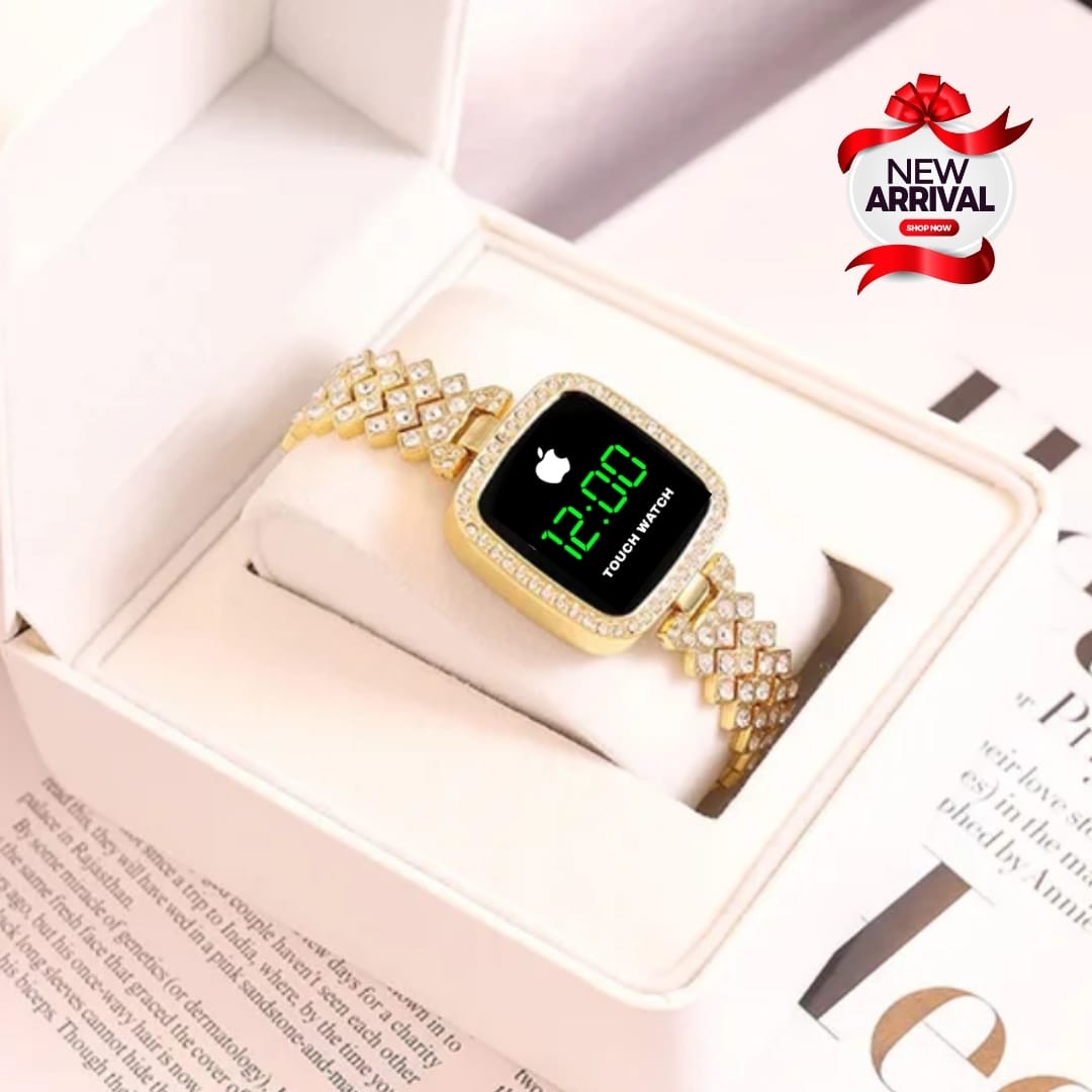 Diamond Wristwatch Women and chain