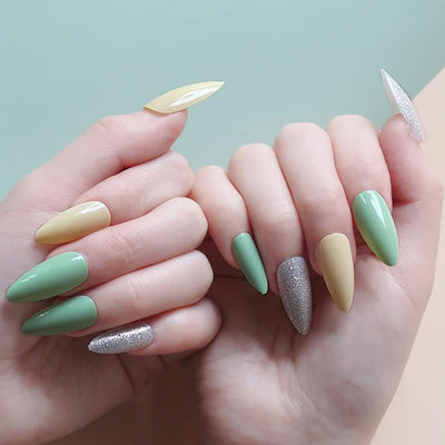 Acrylic Nails Transparent Almond Shape
